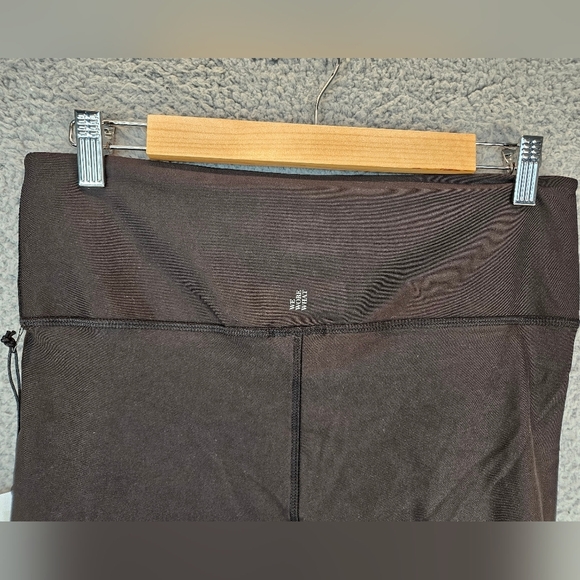 We Wore What Womens Black Lace Up Biker Shorts Sz 31 Corsette Look Athletic - Picture 9 of 14